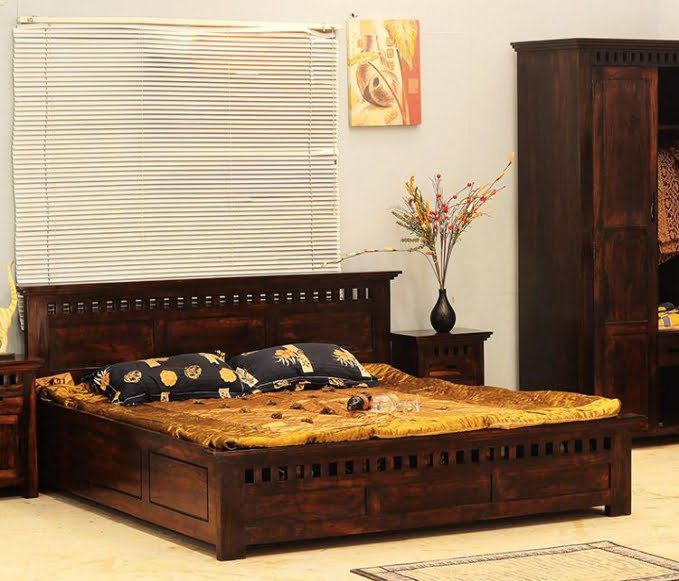 Kuber Solid Sheesham Wood Bed