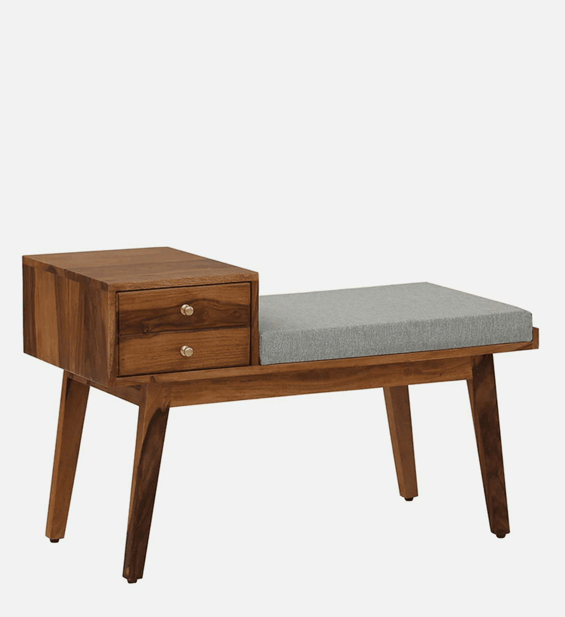 Kurth Sheesham Wood Benche In Rustic Teak Finish - top10wood