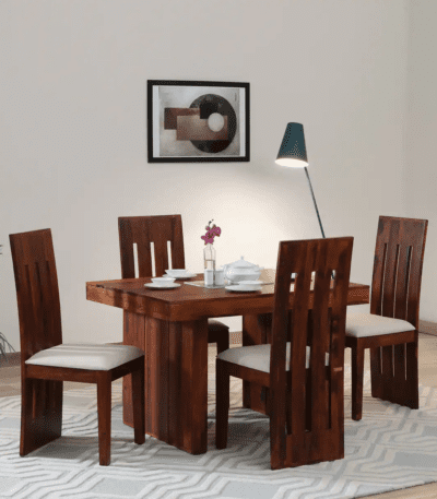 Speyer Sheesham Wood 4 Seater Dining Set Scratch Resistant