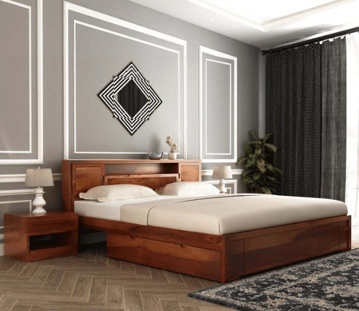 Ferguson Sheesham Wood Bed Set