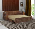 Furniq Sheesham Wood 3 Seater Sofa Cum Bed