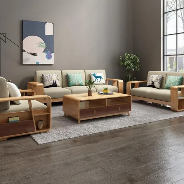 Wooden Sofa Set  Design Contemporary Sheesham Wood