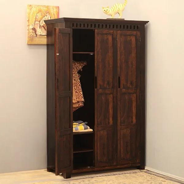 Solid Wood Kuber Wardrobe 3 Door